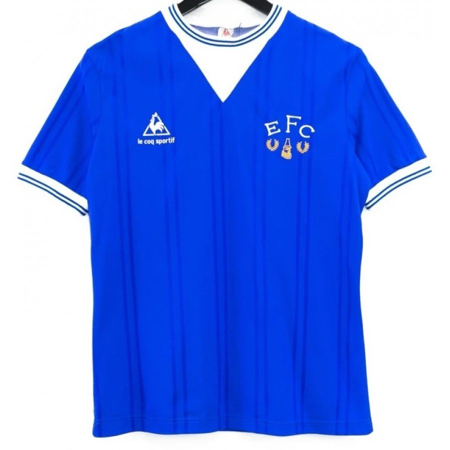 1983 Everton Sサイズ レトロユニフォーム sportif coq le Everton - sale for boys M good) (Very Shirt Home 1984 ウェア